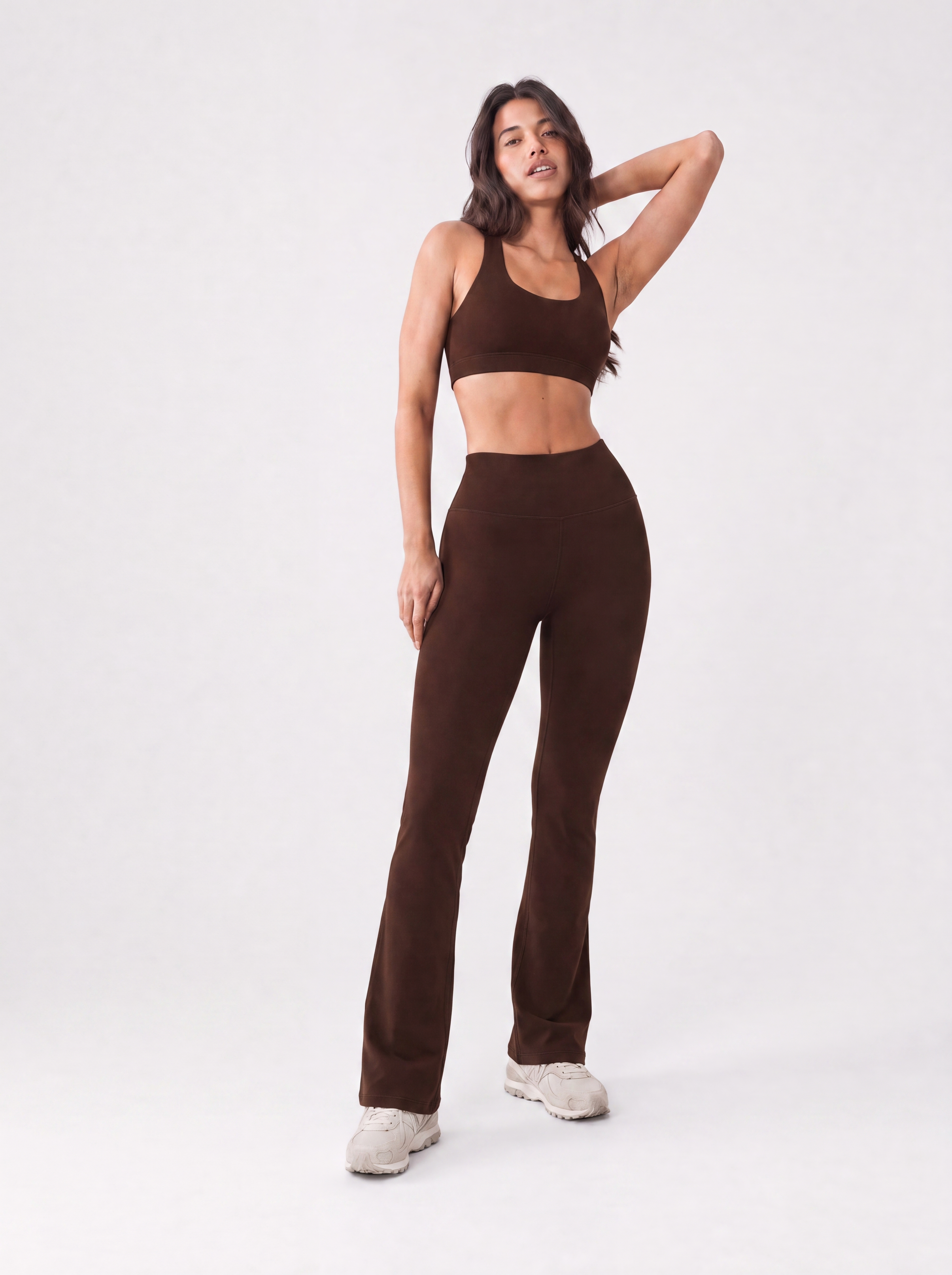 Organic Stretch High-Waist Flare Leggings