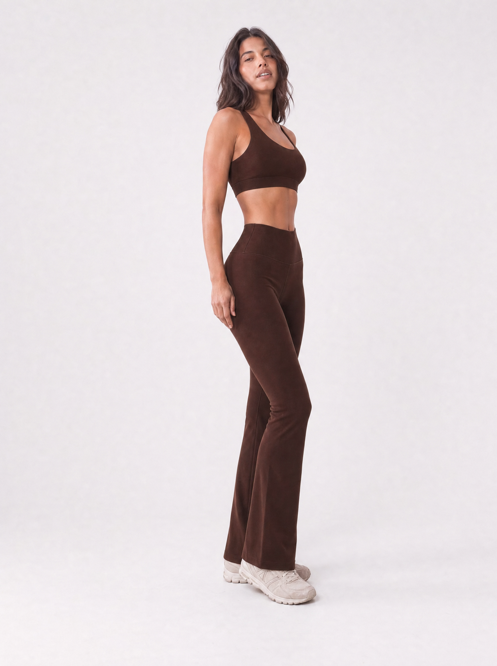 Organic Stretch High-Waist Flare Leggings
