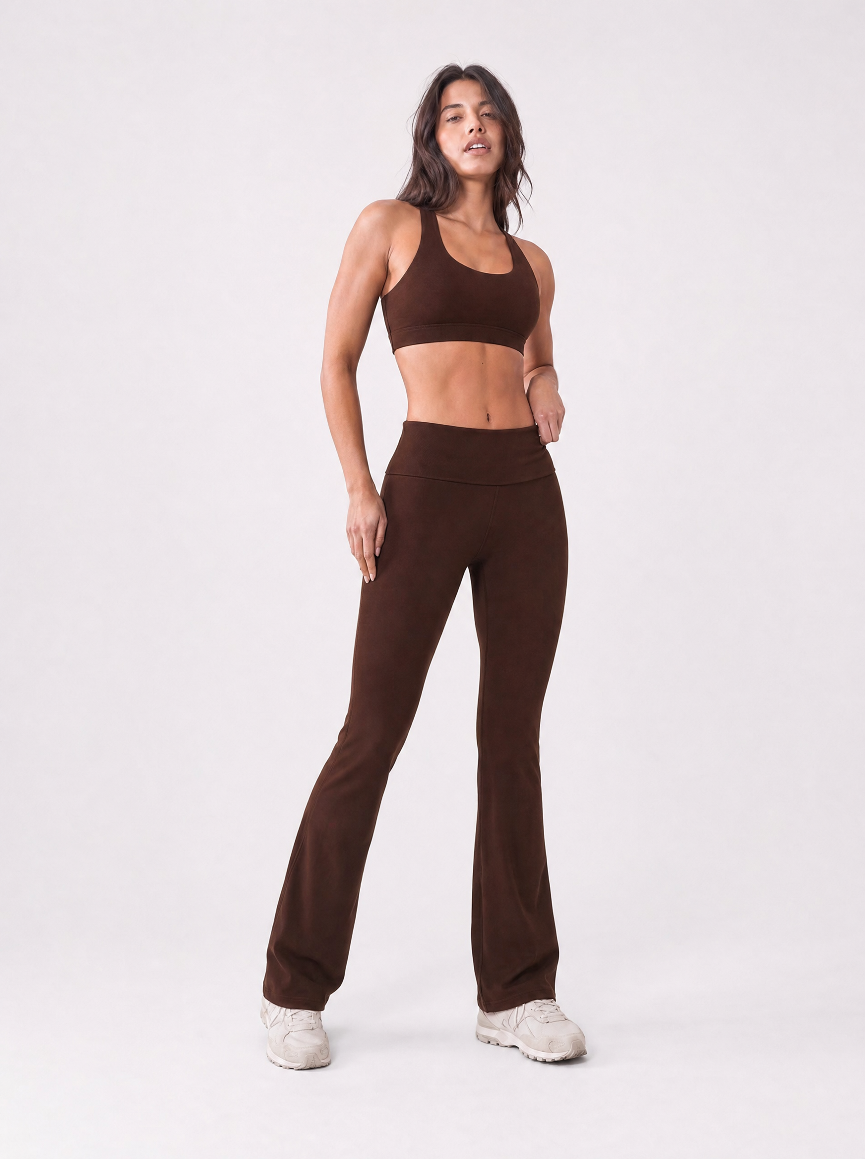 Organic Stretch High-Waist Flare Leggings