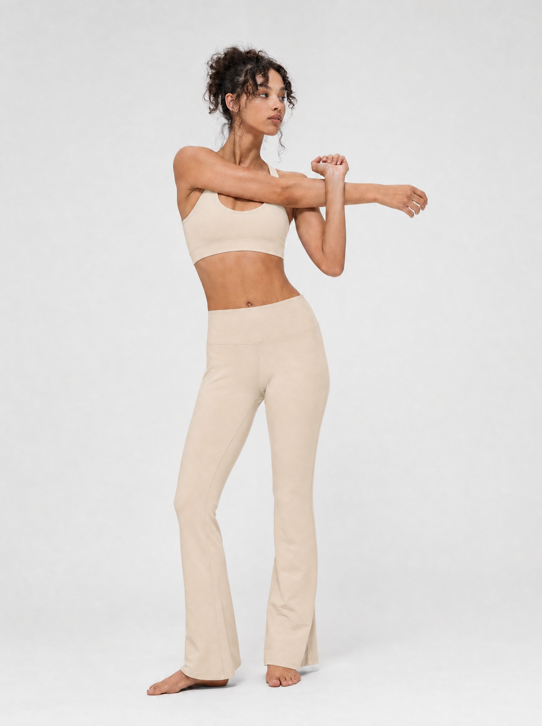 Organic Stretch High-Waist Flare Leggings