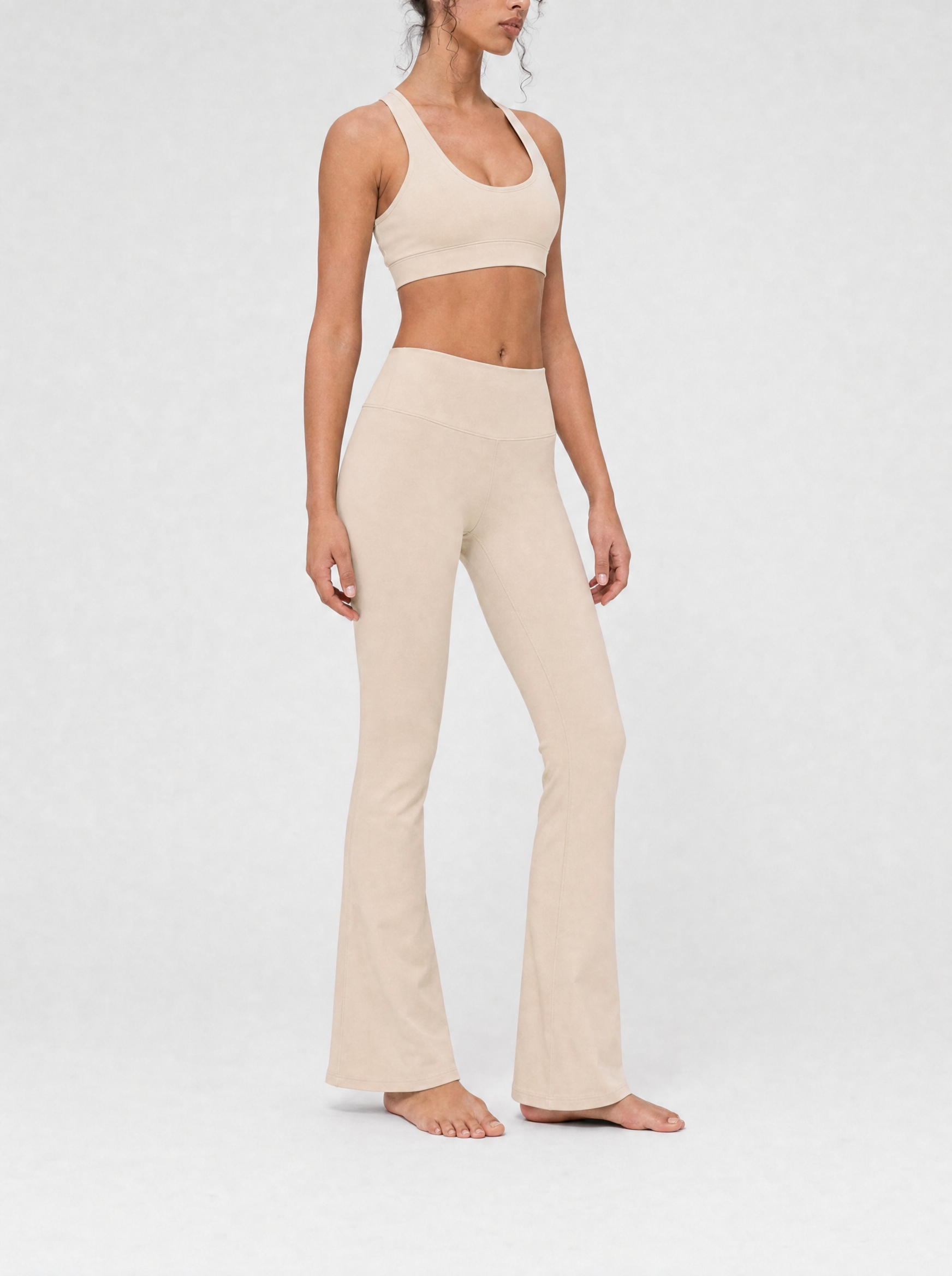 Organic Stretch High-Waist Flare Leggings