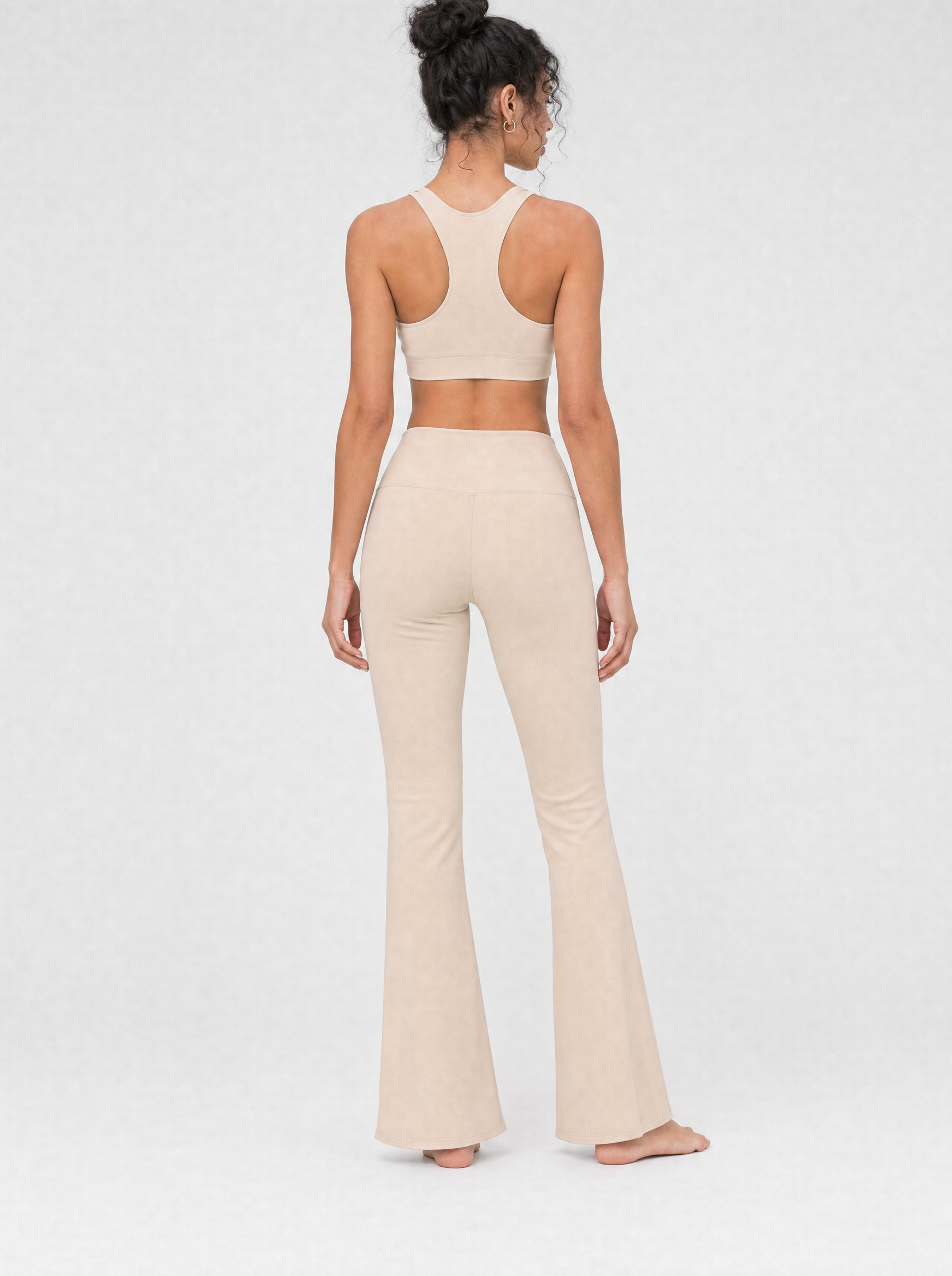 Organic Stretch High-Waist Flare Leggings