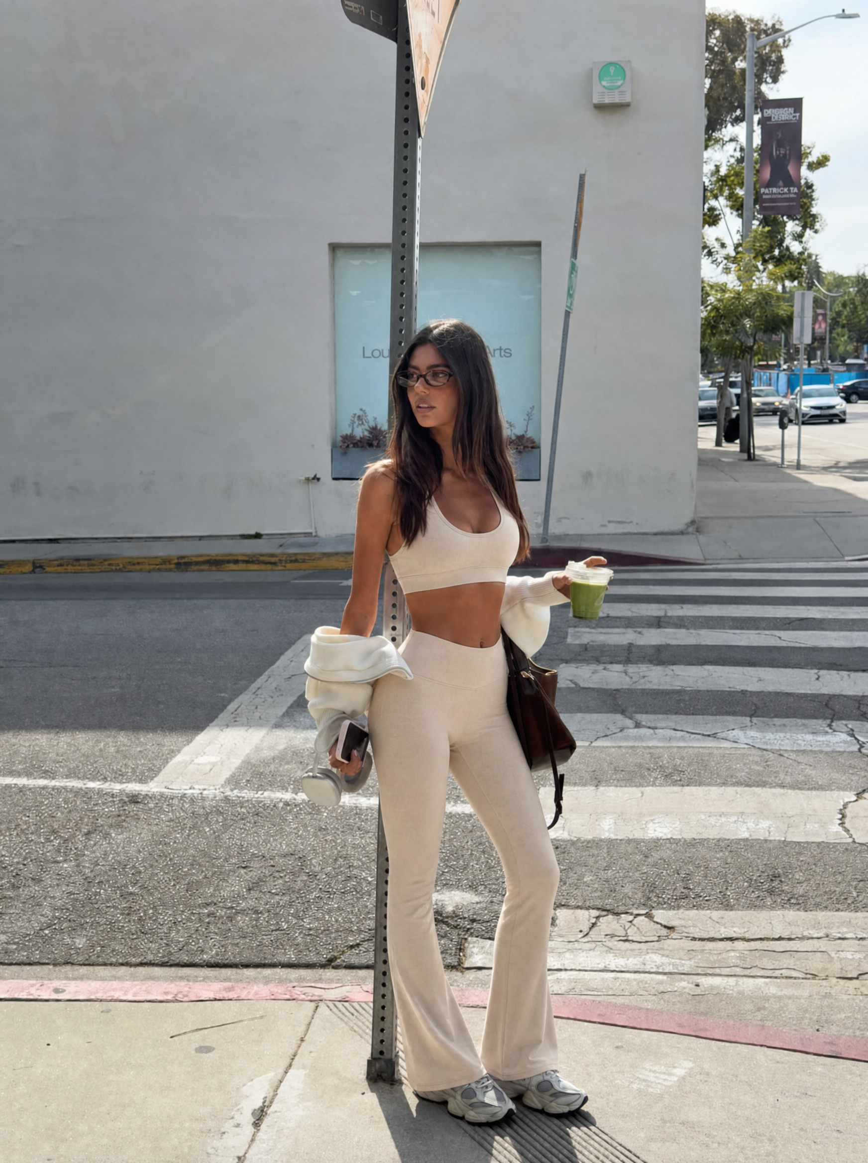 Organic Stretch High-Waist Flare Leggings