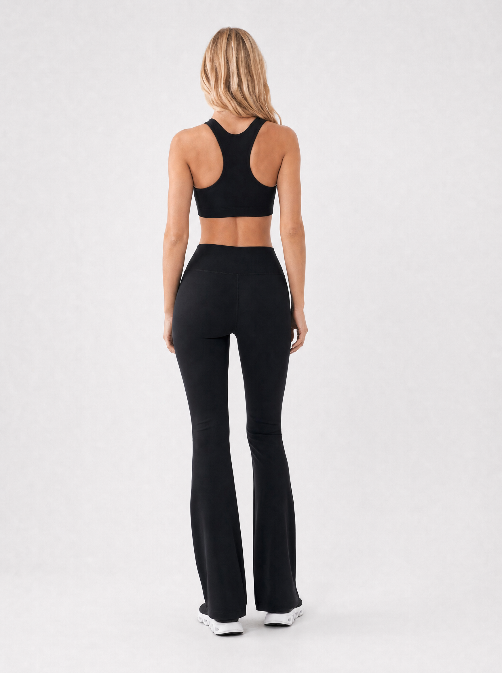 Organic Stretch High-Waist Flare Leggings